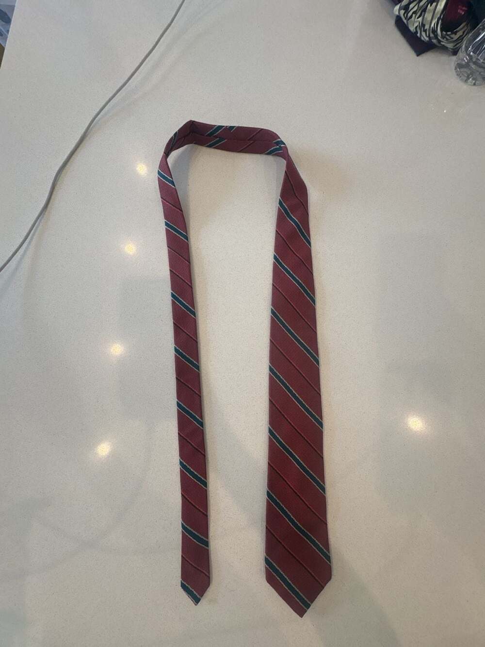 Marcus A Neiman-Marcus Collection Striped Silk Tie